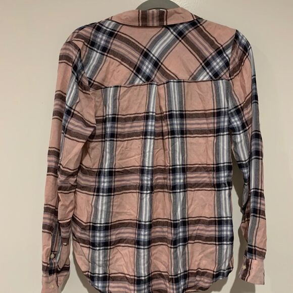 Lucky Brand Striped Classic One-Pocket Casual Shir - Picture 3 of 5